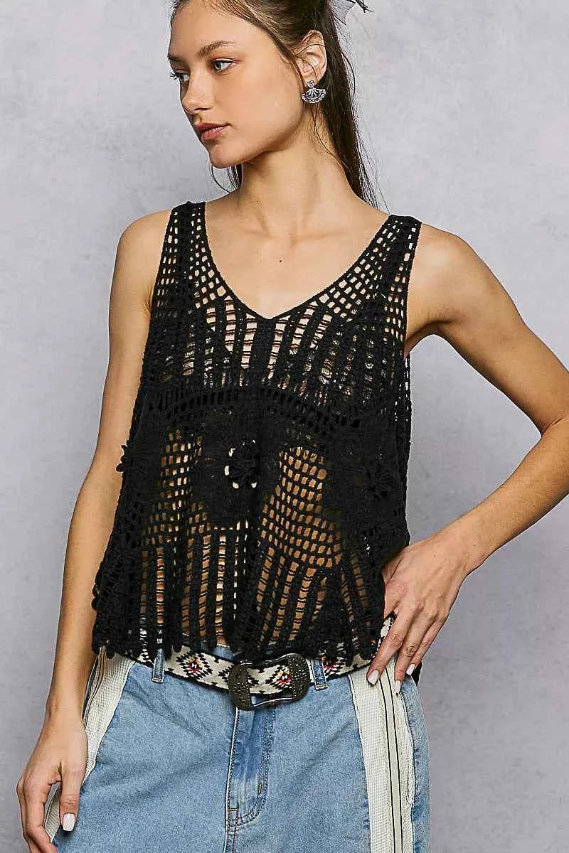 POL Openwork V-Neck Crochet Tank 06572fda-1dc0-4c0b-9708-f3fd18872600-Max-Origin