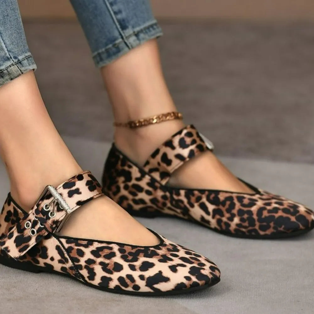 Round Toe Flats Slip-Ons Leopard 0661b80d-7bb6-48b5-89ed-271ffc369c4d-Max