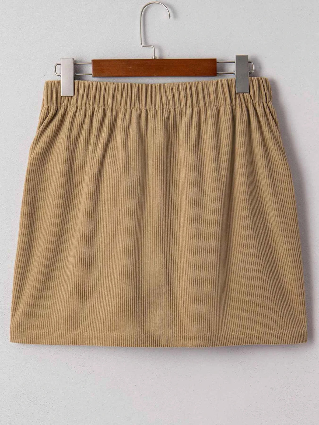 Corduroy Buttoned Front Mini Skirt 0670f4a9157446a68cf895760e6a35d9-Max-Origin