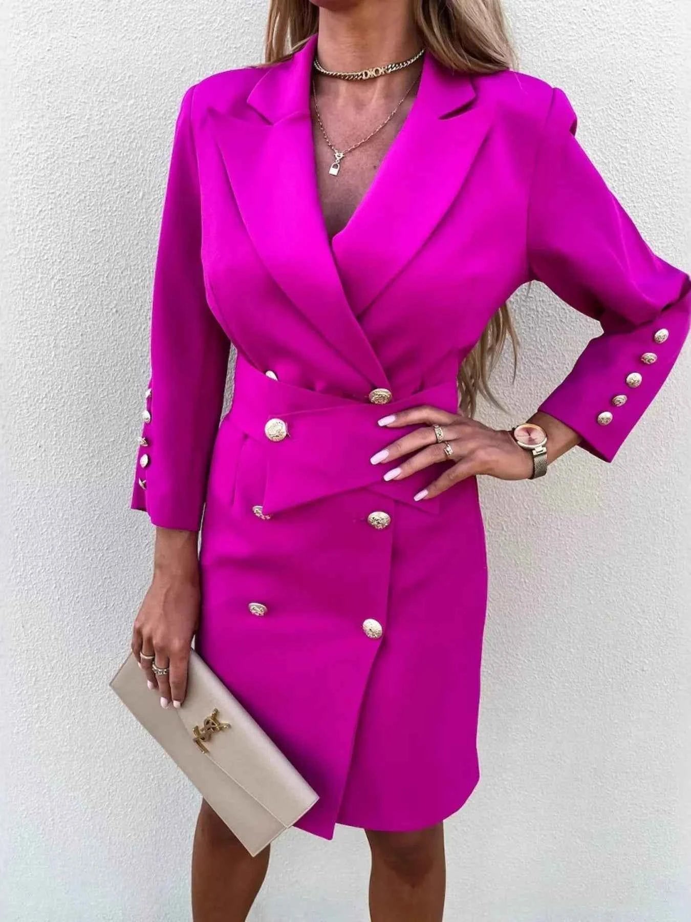 Double-Breasted Lapel Collar Longline Blazer 067cfdcf-4523-484a-aae6-c6bc9ec43704-Max-Origin