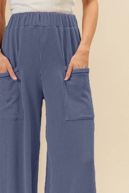 BiBi 2tone Cord Rib Waist Band Side Pocket Pants 0687abe0-ea18-4437-81dc-f3e81ca2030a-Max-Origin
