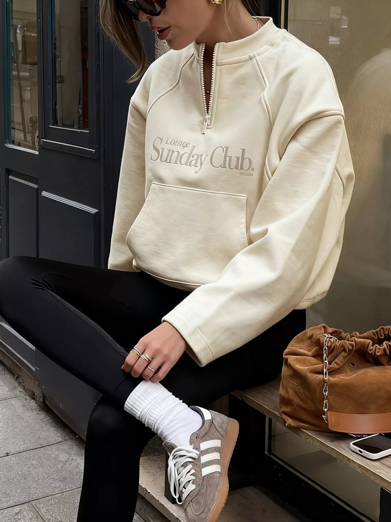 Quarter Zip Raglan Sleeve Sweatshirt 06978def68264ab4af9c0601cb4da733-Max-Origin