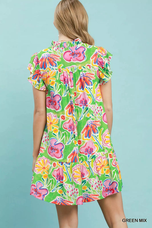 Floral Ruffle Mini Dress 069d5ce0-daef-4e63-8665-46b6319e4005-Max-Origin