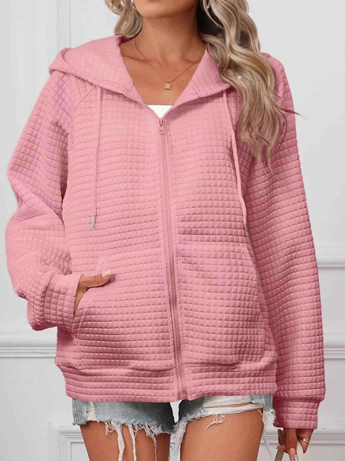 Full Size Textured Quilted Zip-Up Hooded Jacket Plus Size 06c8f9c63edc4b3dad692031e0d74a67-Max-Origin