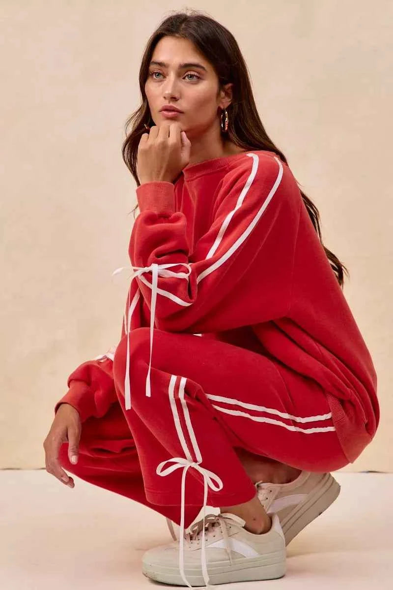 BiBi Side Lined Bow Details Fleece Sweatpants 06cca347586f488bbc7a25ef4ad10eee-Max-Origin
