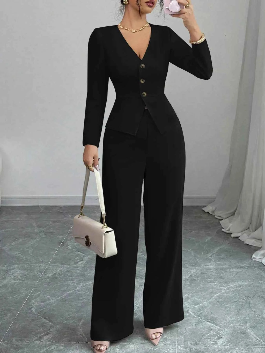 Button Up Long Sleeve Top and Pants Set 06d1fbfb-f92e-4ce1-bde5-ad3848955dc1-Max-Origin