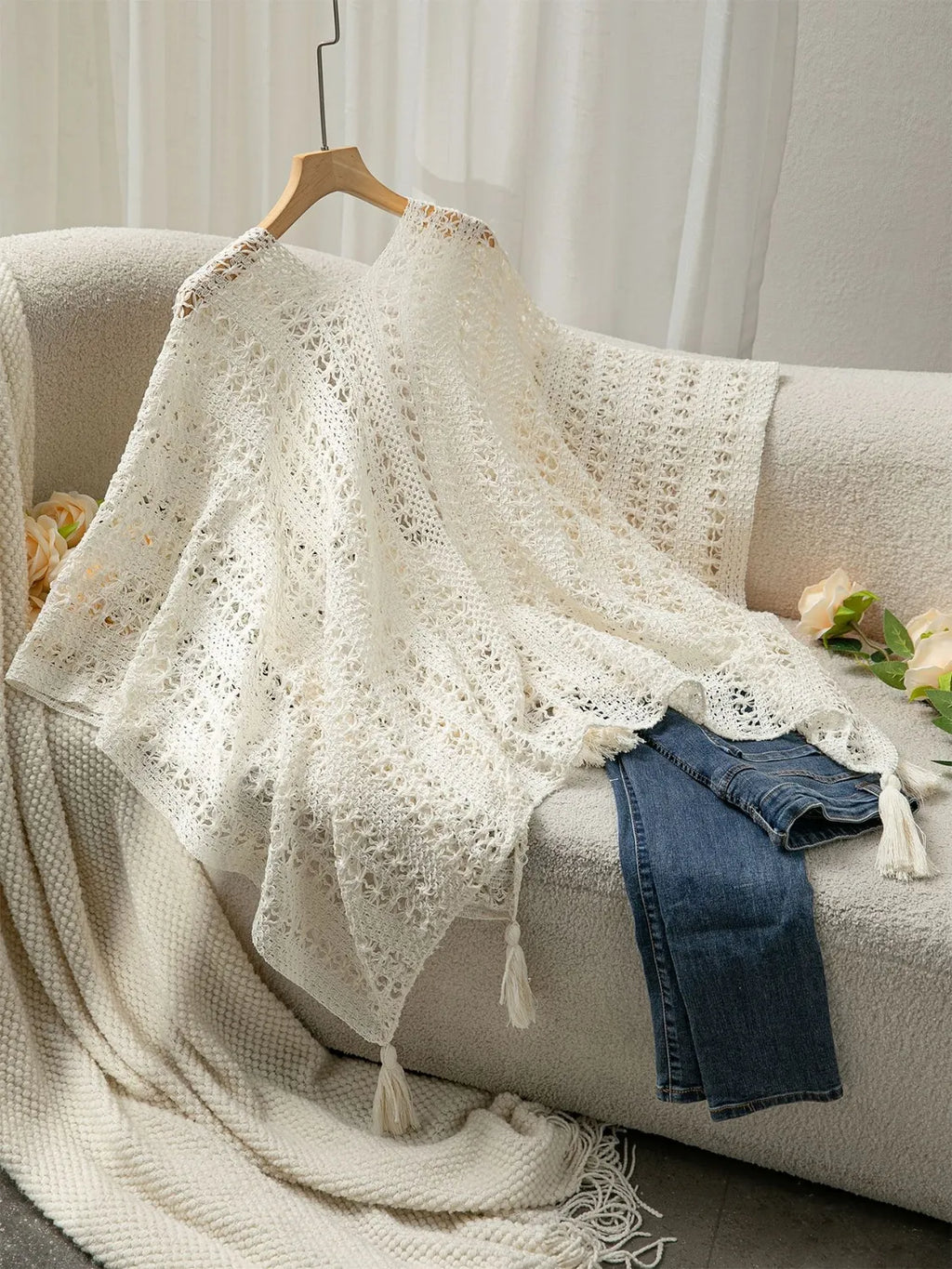 Openwork Tassel Open Front Knit Cover Up 06ed762c-880e-4670-b07d-ea076dc46ce5-Max-Origin