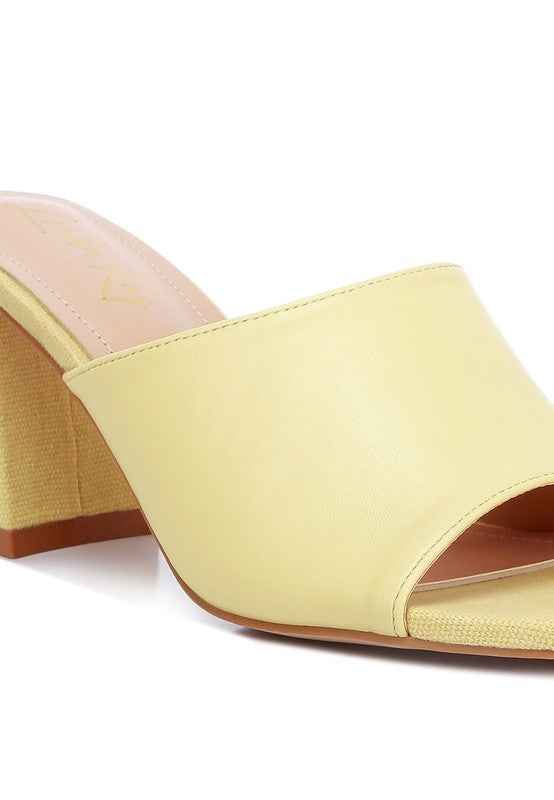 ADDIE Block Heel Slip On Sandals 06f82a71-9841-4cc4-8ca2-d5e8a397ded3