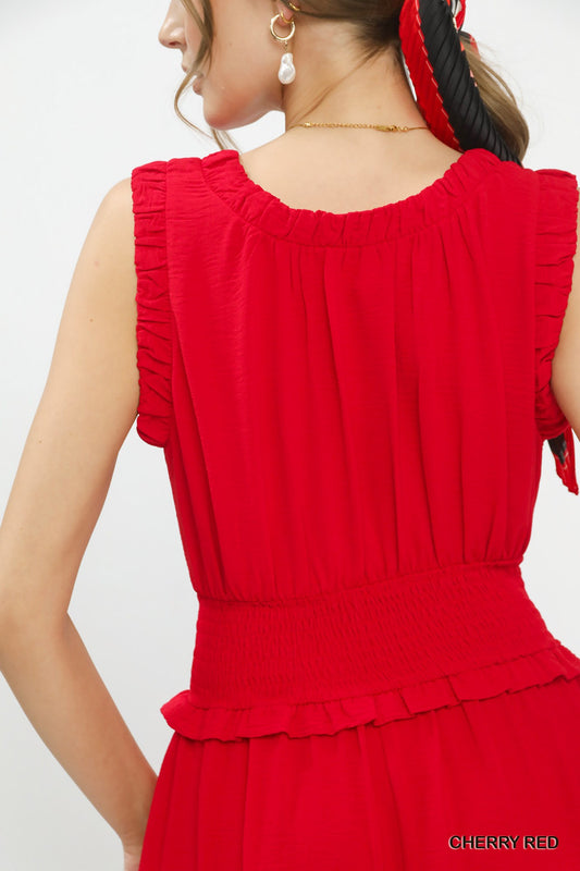 Smocked Waist Tiered Midi Dress 06fac5f7-629b-43a8-8e89-1f88c03a65b8-Max