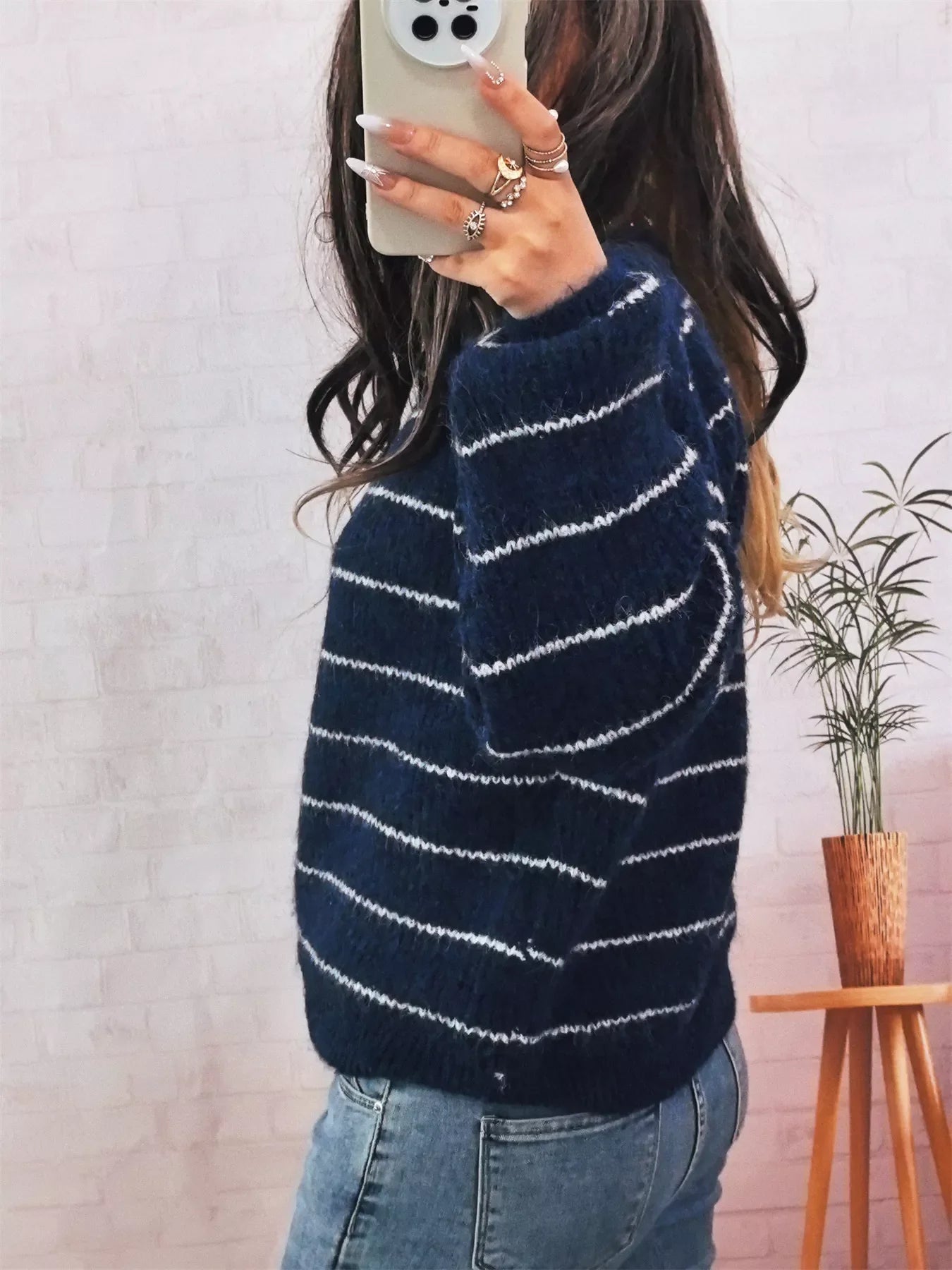 Striped Button Up Long Sleeve Cardigan 06fc7206273e49b1af4b5fce47a0fa64-Max-Origin