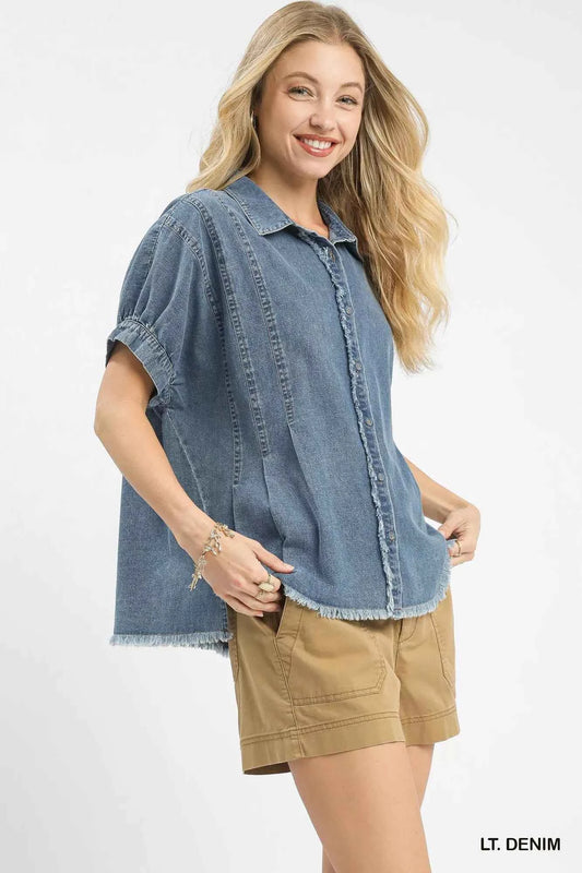 Washed Denim Oversized Top 07083ced-78ed-4c49-b2a9-3ad788a4c0ee-Max-Origin