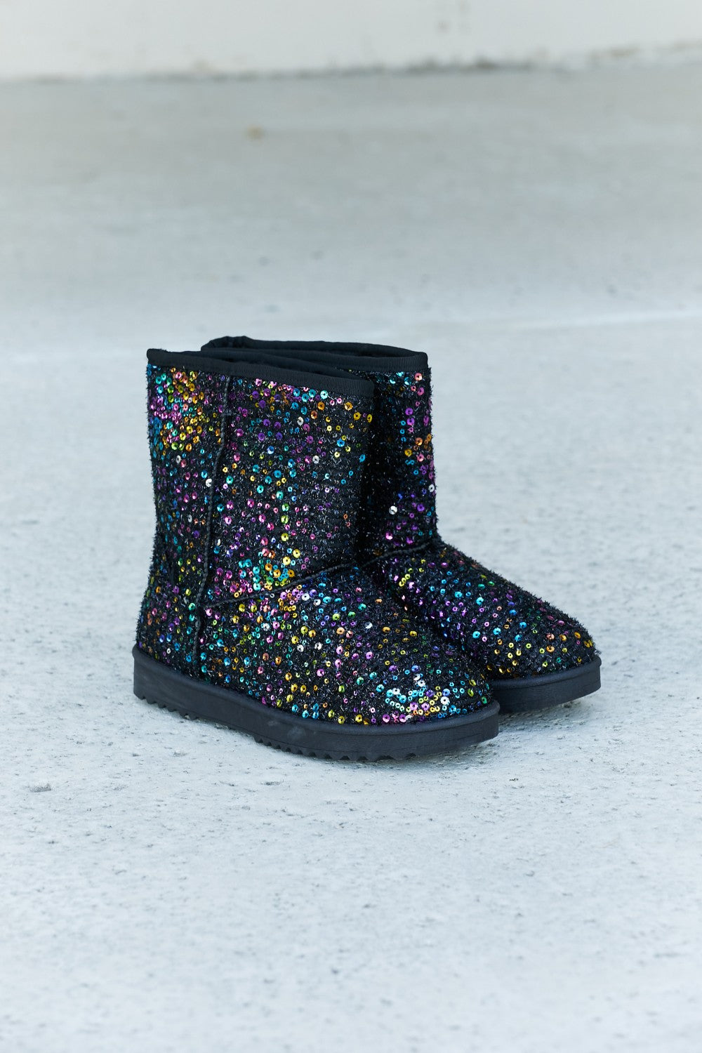 Multicolored Sequin Snow Boots 0712269ec634419a82eedf874150e086-Max
