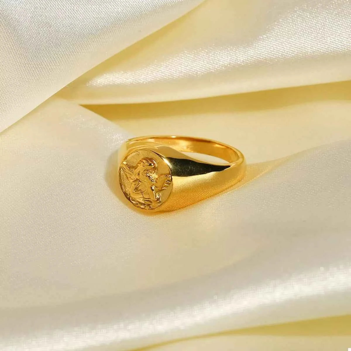 18K Gold-Plated Cupid Ring Gold 07142e42-15c5-43e3-863a-ccb4991eea56-Max-Origin