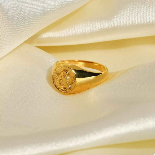 18K Gold-Plated Cupid Ring Gold 07142e42-15c5-43e3-863a-ccb4991eea56-Max-Origin