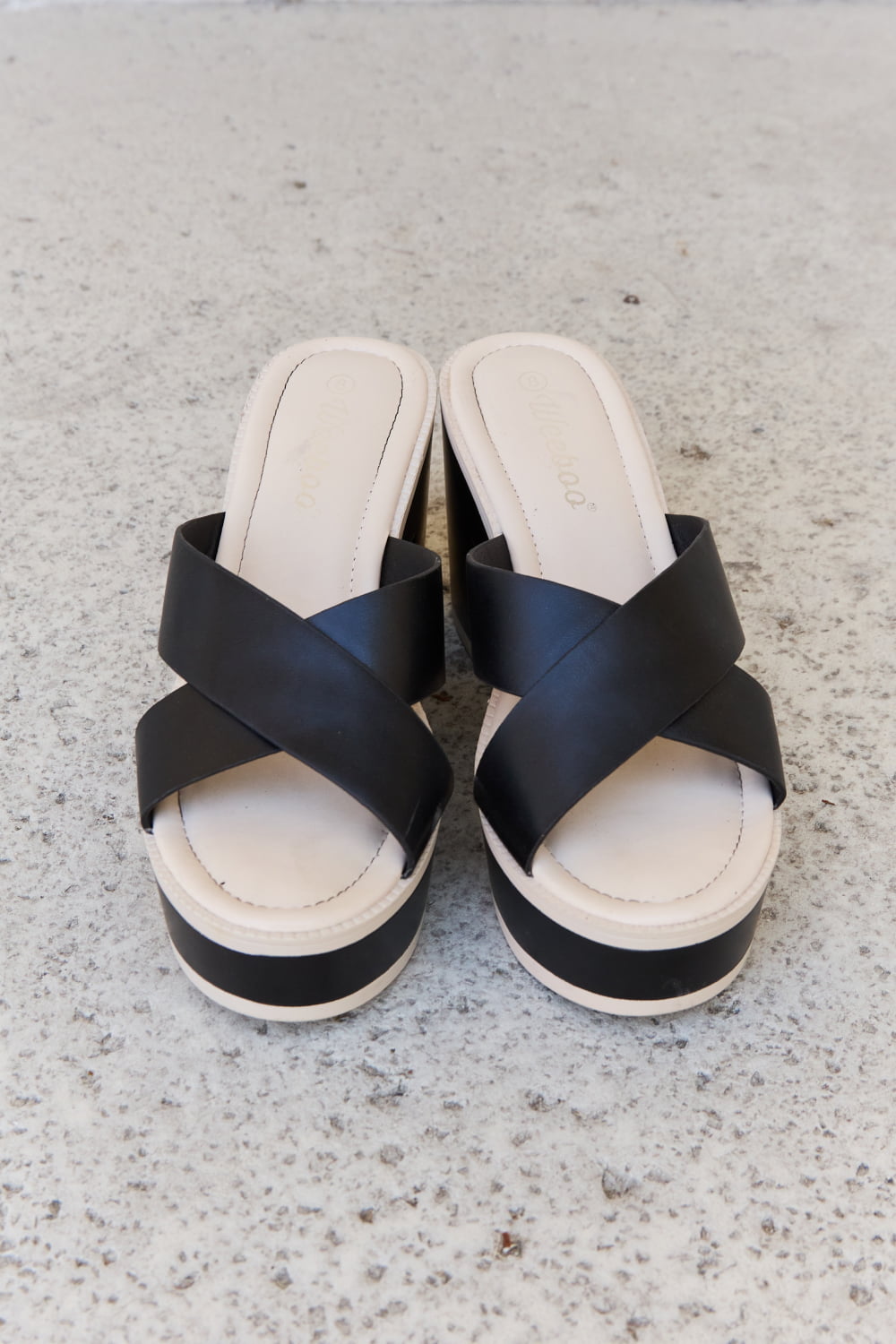 Weeboo Cherish The Moments Contrast Platform Sandals in Black 0718361c1ce04a02a52b6bbb097e1ba2-Max