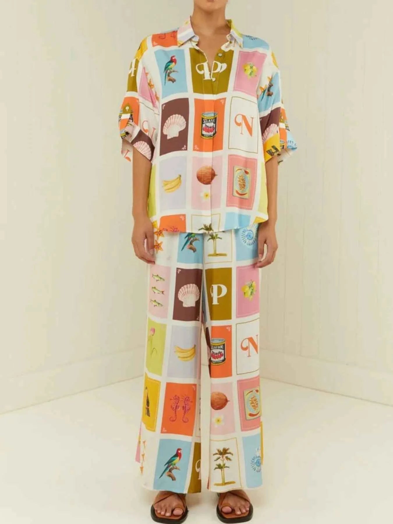 Printed Button Up Shirt and Pants Set 07292d9e-740e-4721-8536-304a08171820-Max-Origin