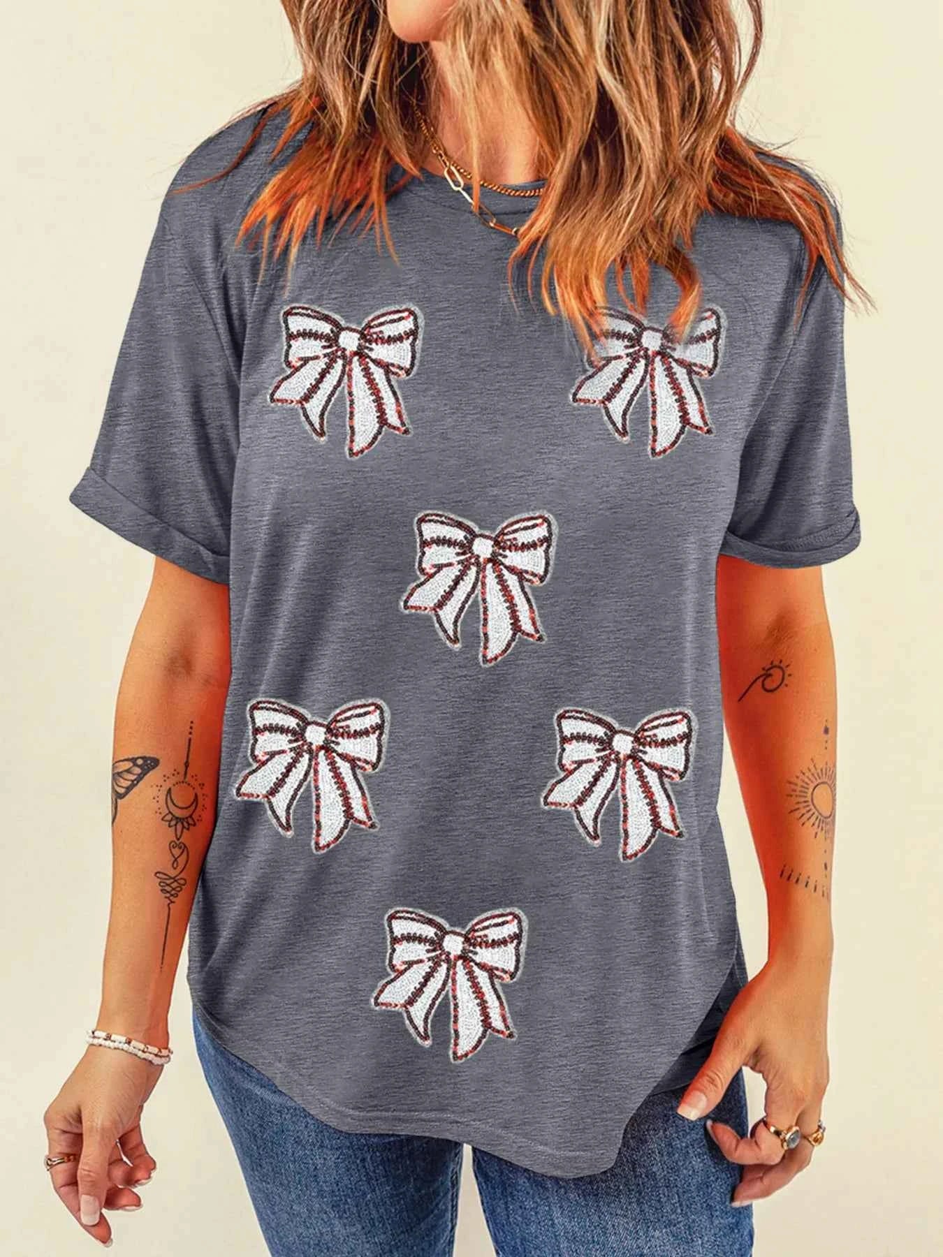 Sequin Bow Short Sleeve Tee 07550348cd0043f5acc3f7f19fbf7c4c-Max-Origin