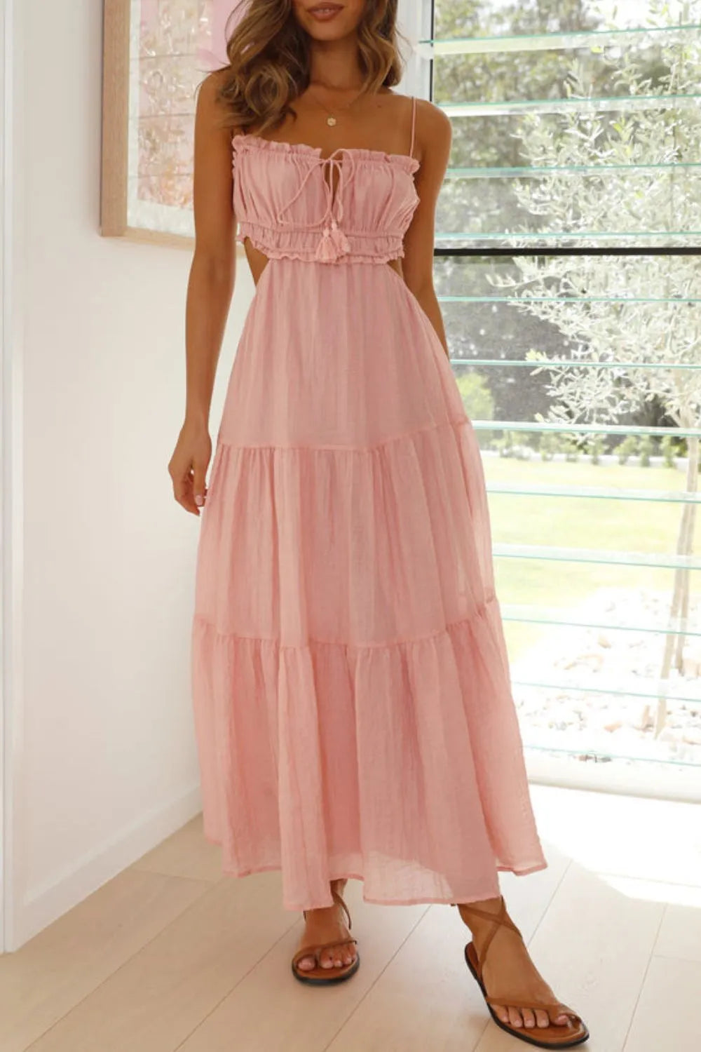 Cutout Square Neck Midi Cami Dress 07581474-76e0-4145-8ad9-1b8c50d09af8-Max-Origin
