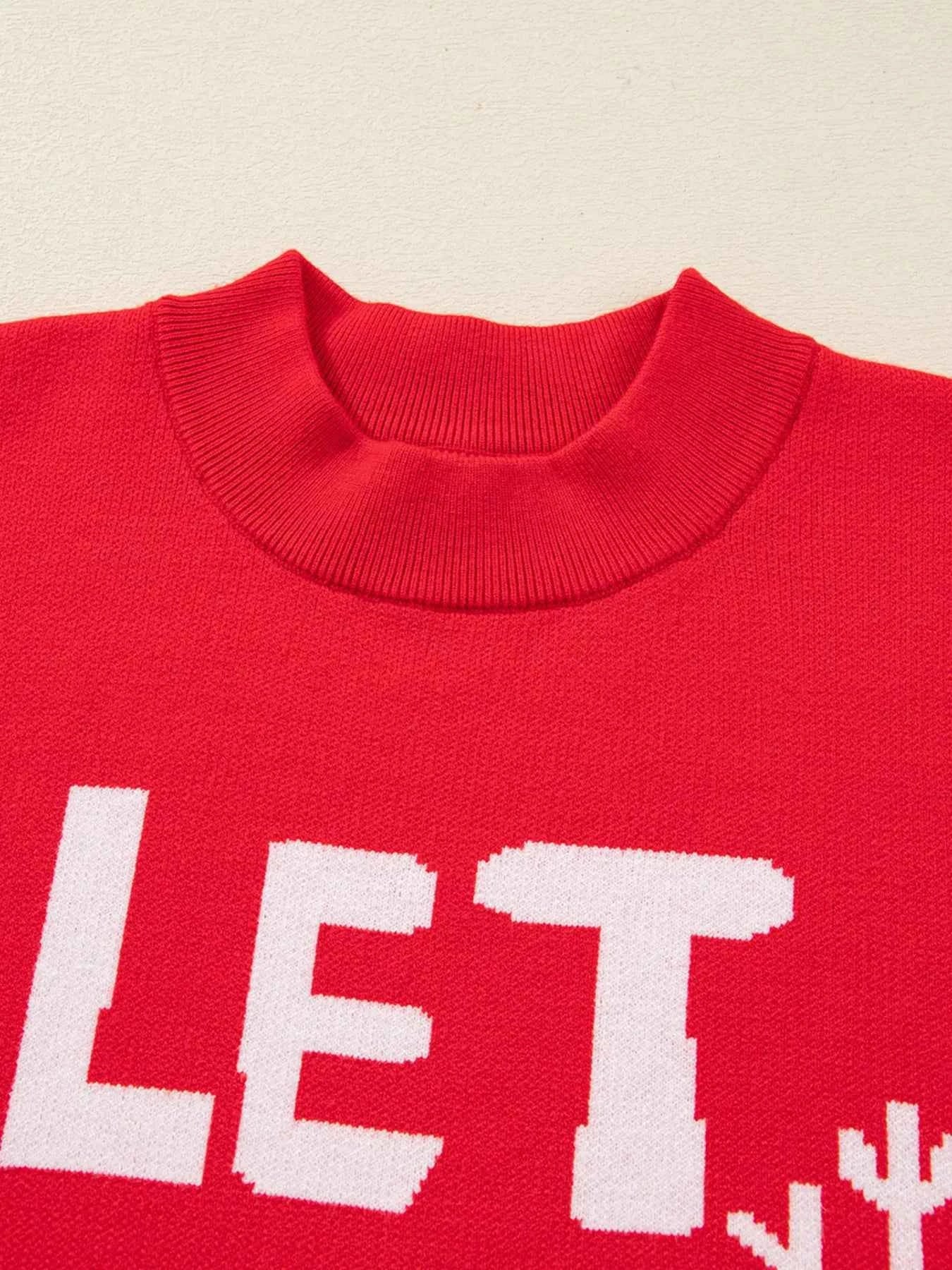 LET IT SNOW Christmas Loose Sweater 076579ca4bf540bb9675e18a42262160-Max-Origin
