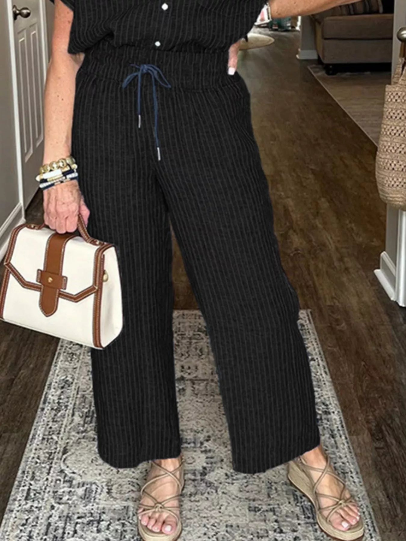 Full Size Striped Button-Up Shirt and Wide Leg Pants Casual Set Plus Size 077b148b-5f39-4bca-9663-0ddb6e64066a-Max-Origin