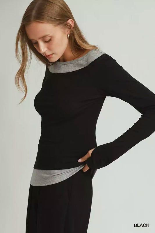 Layered Twofer Long Sleeve Top 079388fe-ef36-48b3-8496-2c21e1465b54-Max-Origin