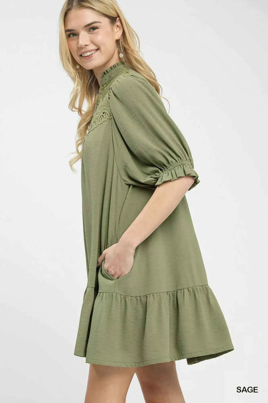Umgee Lace Yoke Tiered Mini Dress 07998a7d-c1e6-4c98-81fd-910582307ac1-Max-Origin