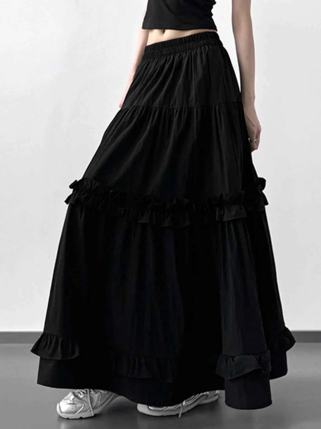 Elastic Waist Ruffle Maxi Skirt 07d49a49-aed4-43e4-893b-f7c4abcb74f0-Max-Origin