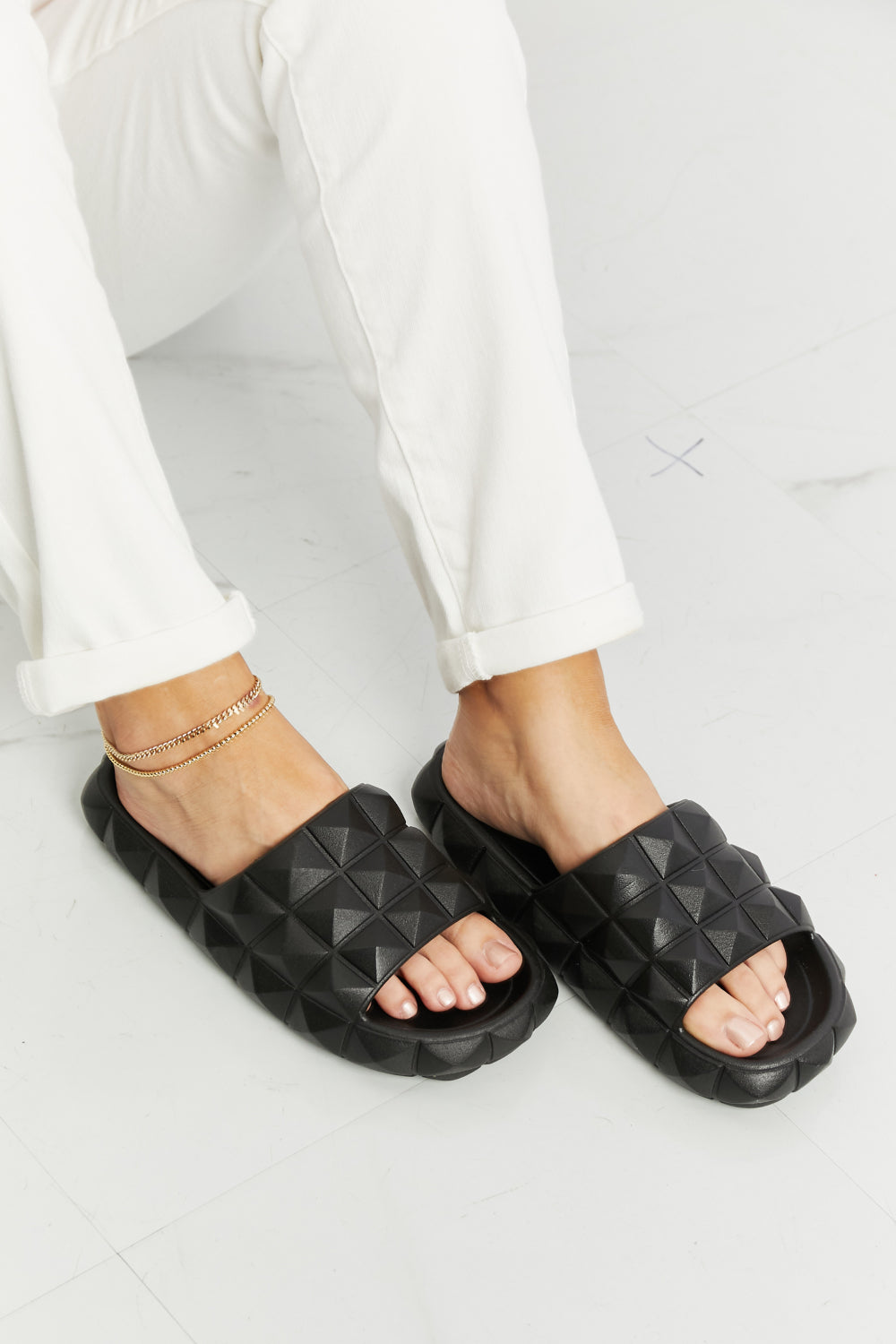 Legend Let's Chill 3D Stud Slide Sandal 07e44cd8a9354a47ad3b3df94de7cdd2-Max
