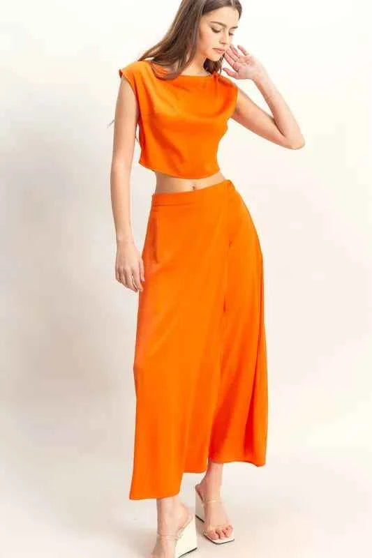 HYFVE Sleeveless Top and Maxi Skirt Set ORANGE 07f05a7019cc48b28641d142a2ac9b68-Max-Origin