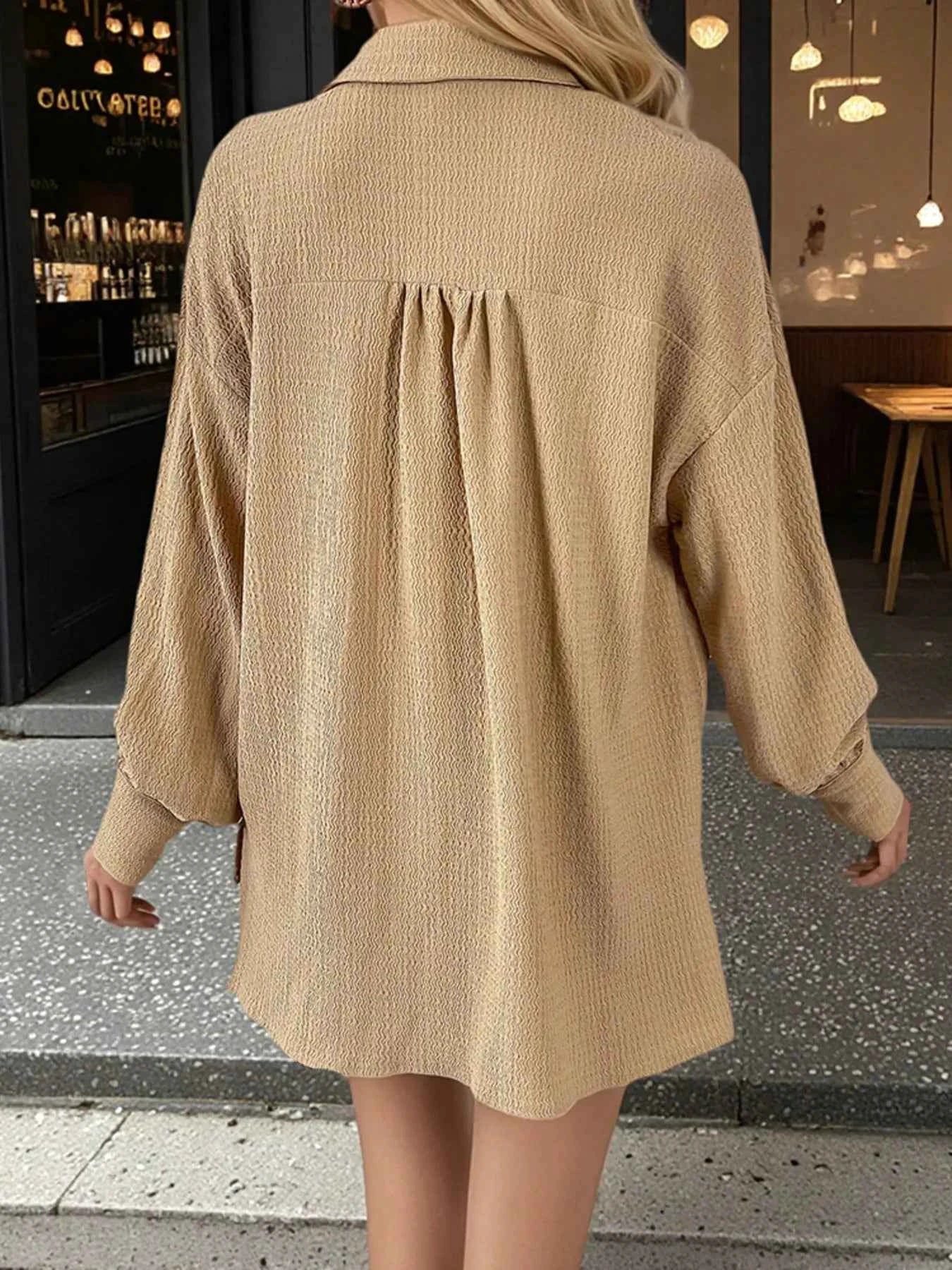 Button Up Long Sleeve Shirt and Shorts Set 07f0ddfe49d44bd3a97464a6dd3a9266-Max-Origin