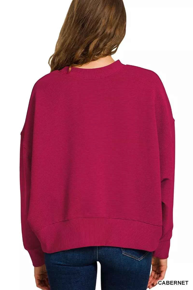 Zenana Ribbed Round Neck Pullover and Drawstring Pants Set 07fe73293eec444b8a693ef73ec8b5a4-Max-Origin