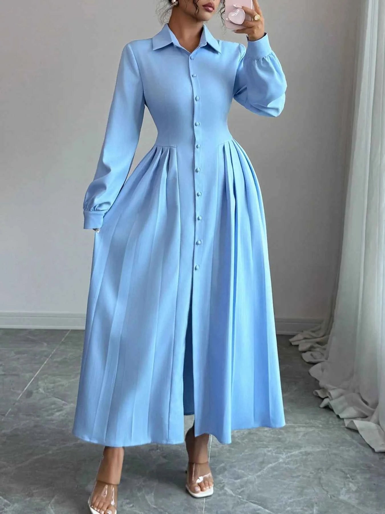 Button-Front Maxi Shirt Dress 0803d846-81fb-4424-bd3f-082e046201ac-Max-Origin