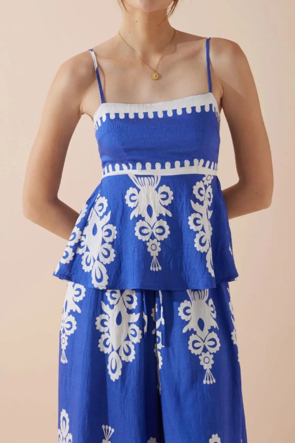 Printed Square Neck Cami and Wide Leg Pants Set Blue 0808b0bd-25cf-4cc4-b9e1-9948a8d7722c-Max-Origin