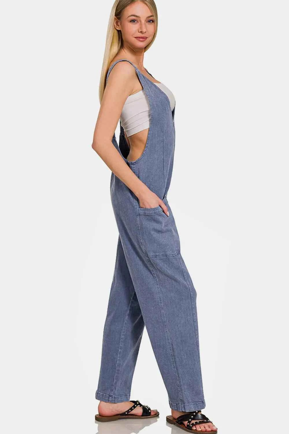 Pocketed Wide Strap Jumpsuit 082bb4c9-b0b6-412c-82e8-5beae854b785-Max