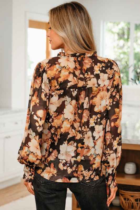 Cali Puff Sleeve Breezy Blouse 082d08cd-78e3-4a3c-bf02-36528cafa38e