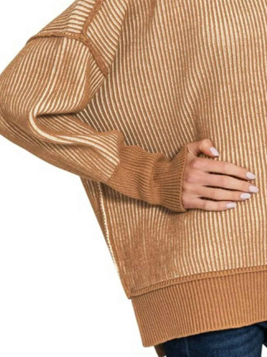 Exposed Seam Two Tone Ribbed Sweater 082db3ca-2284-49ee-ac62-12a0ce37f567-Max-Origin