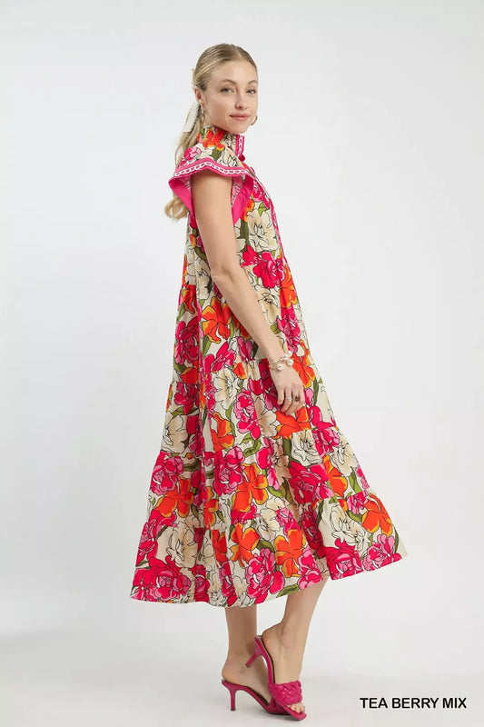 Mix Bold Floral Tiered Midi Dress 08357449-c676-4a1a-9aab-190f8db88340-Max-Origin