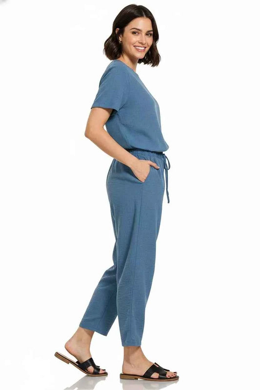 Zenana Woven Crepe Elastic Band Waist Pants 083fd20b-7743-42fa-8de3-9c550b9d84f2-Max-Origin