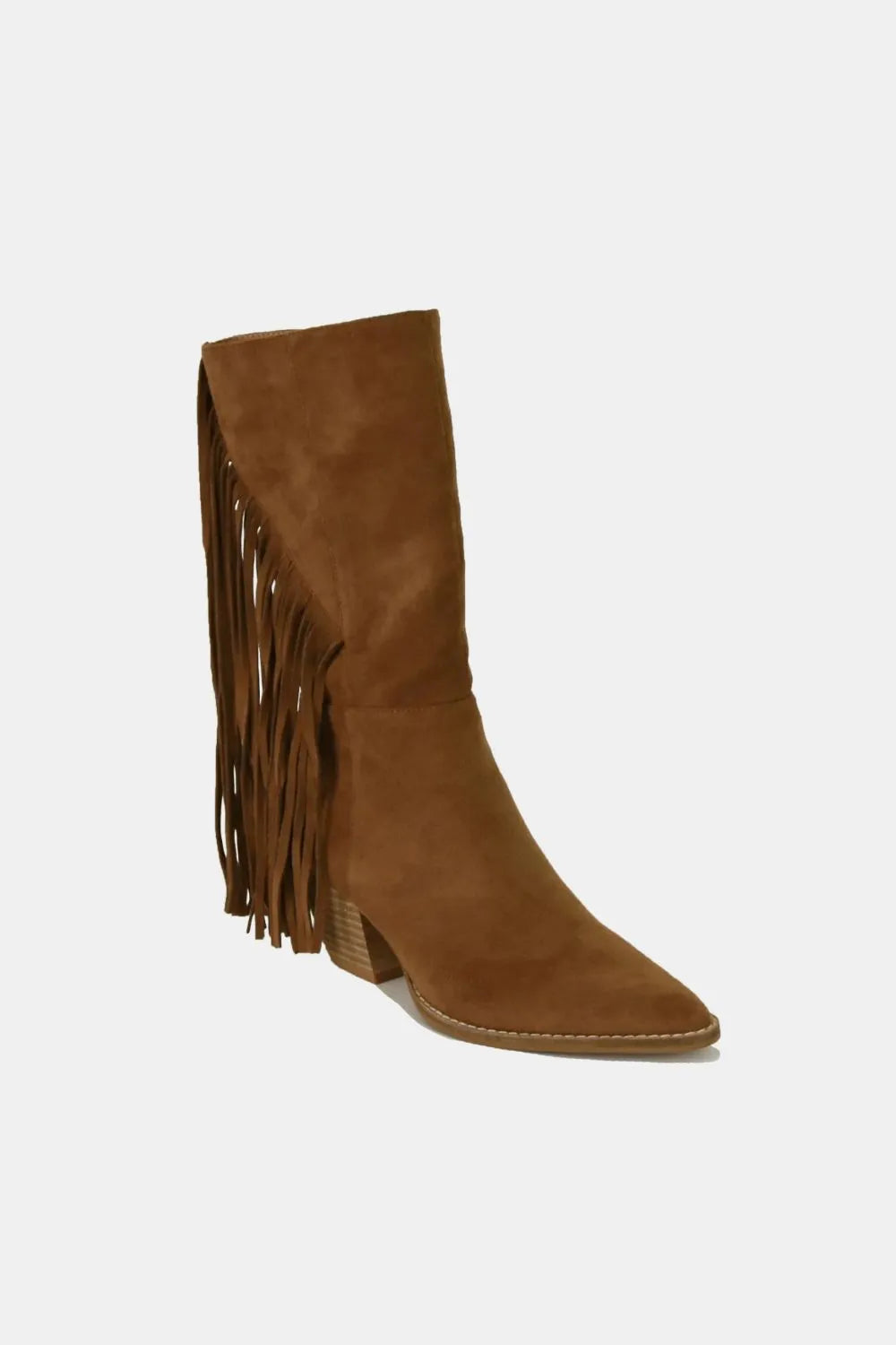 Beast Fashion Suede Fringe Point Toe Boots 083fdcb9-df5e-4402-a93f-a3cd2e1ba345-Max