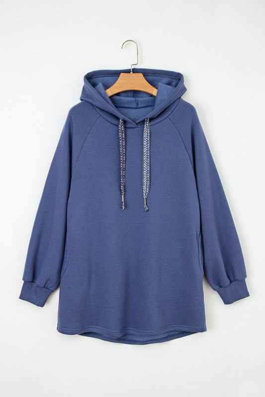 Solid Fleece Lined Drawstring Hoodie 084c80ac-297d-4cf6-98f6-1ebffb676953