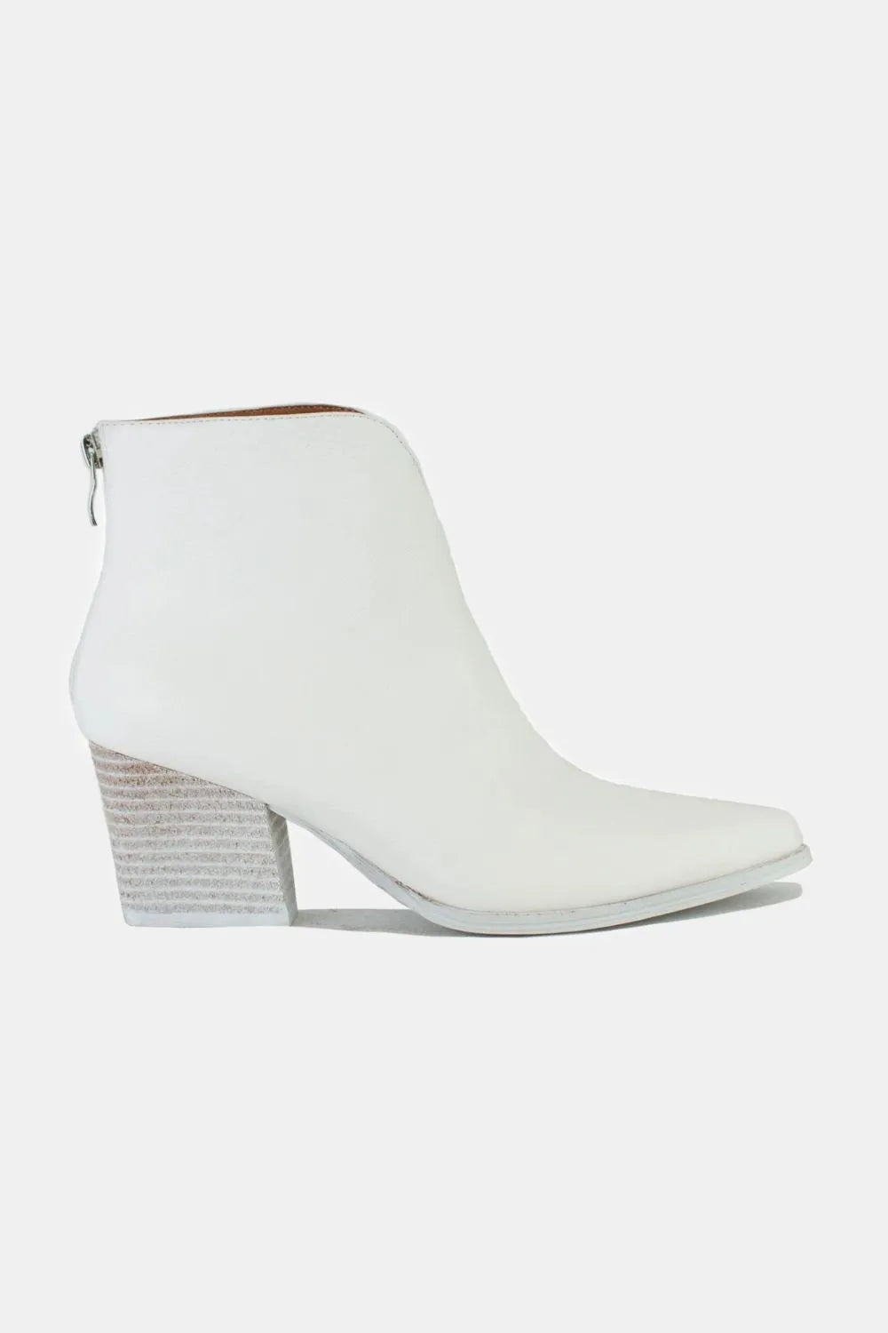 Beast Fashion PU Leather Block Heel Boots with Back Zippers 088009bf-6981-46fa-9859-9d8ce86bfccf-Max