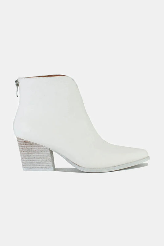 Beast Fashion PU Leather Block Heel Boots with Back Zippers 088009bf-6981-46fa-9859-9d8ce86bfccf-Max
