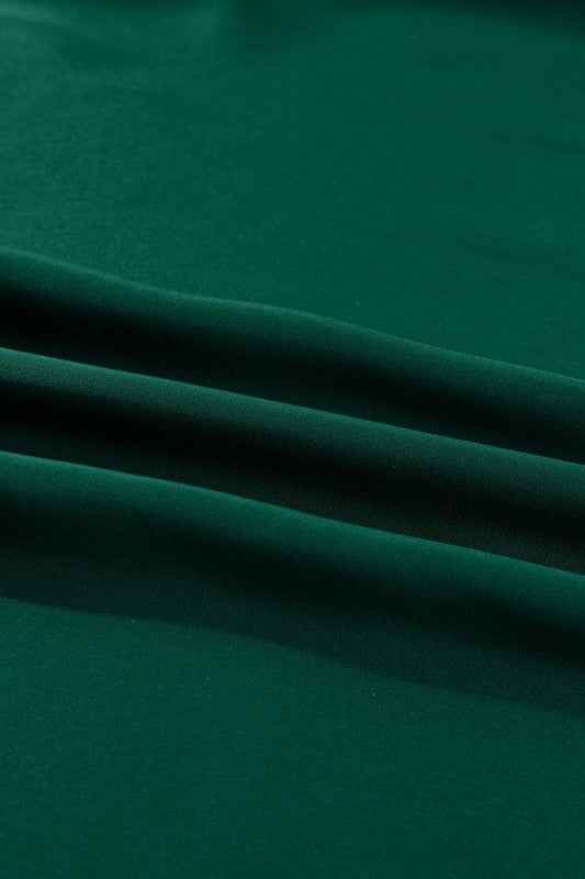 Solid Frilled Bow Tie V-Neck 3/4 Sleeve Blouse 08b482bc-874f-4b65-9352-265364a1e354