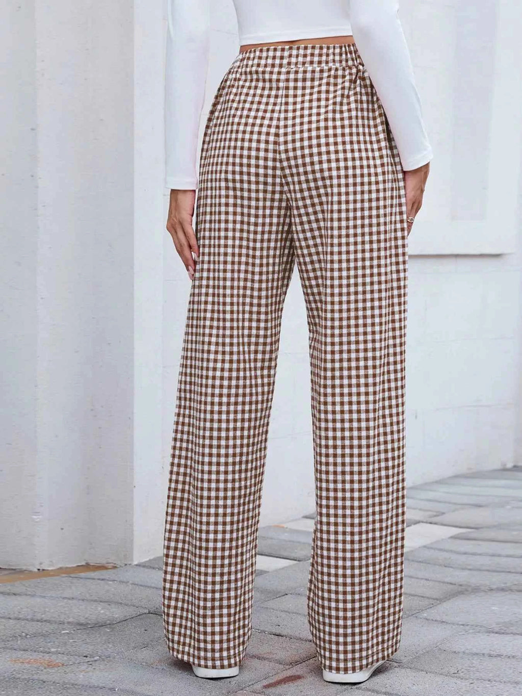 Plaid Wide Leg Casual Pants 08bbc311-aaf6-4312-a4dd-704816875b1f-Max-Origin