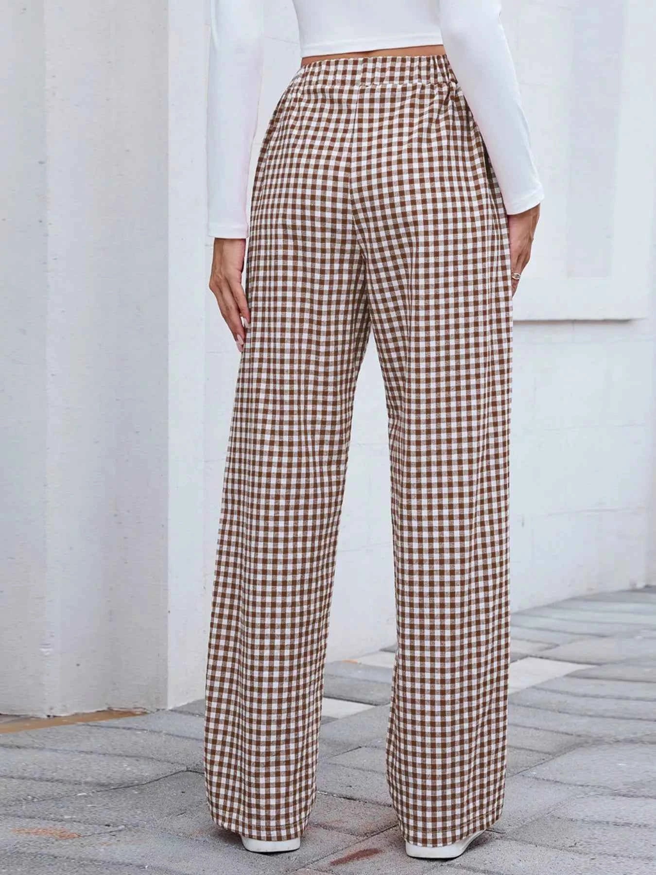 Plaid Wide Leg Casual Pants 08bbc311-aaf6-4312-a4dd-704816875b1f-Max-Origin