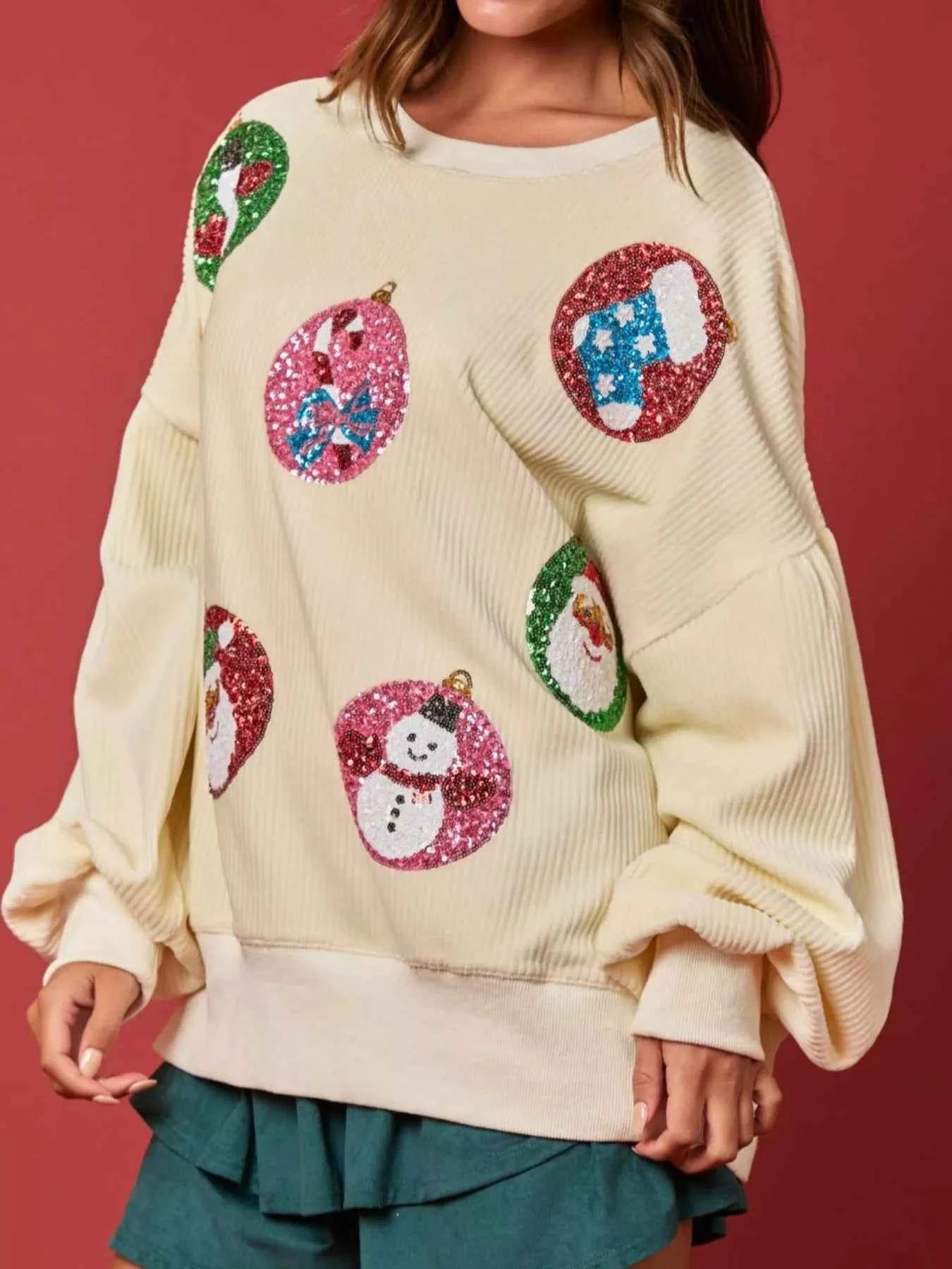 Christmas Sequin Embellished Sweatshirt 08d154e7-0e74-4eff-962f-b399fe25e948-Max-Origin