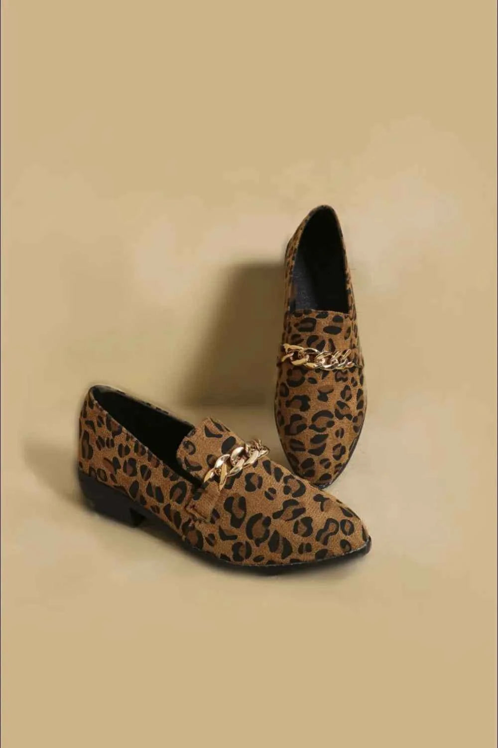 Point Toe Block Heel Loafers Leopard 08de5b88-3a09-4e9b-8ea9-bd457ca0befc-Max