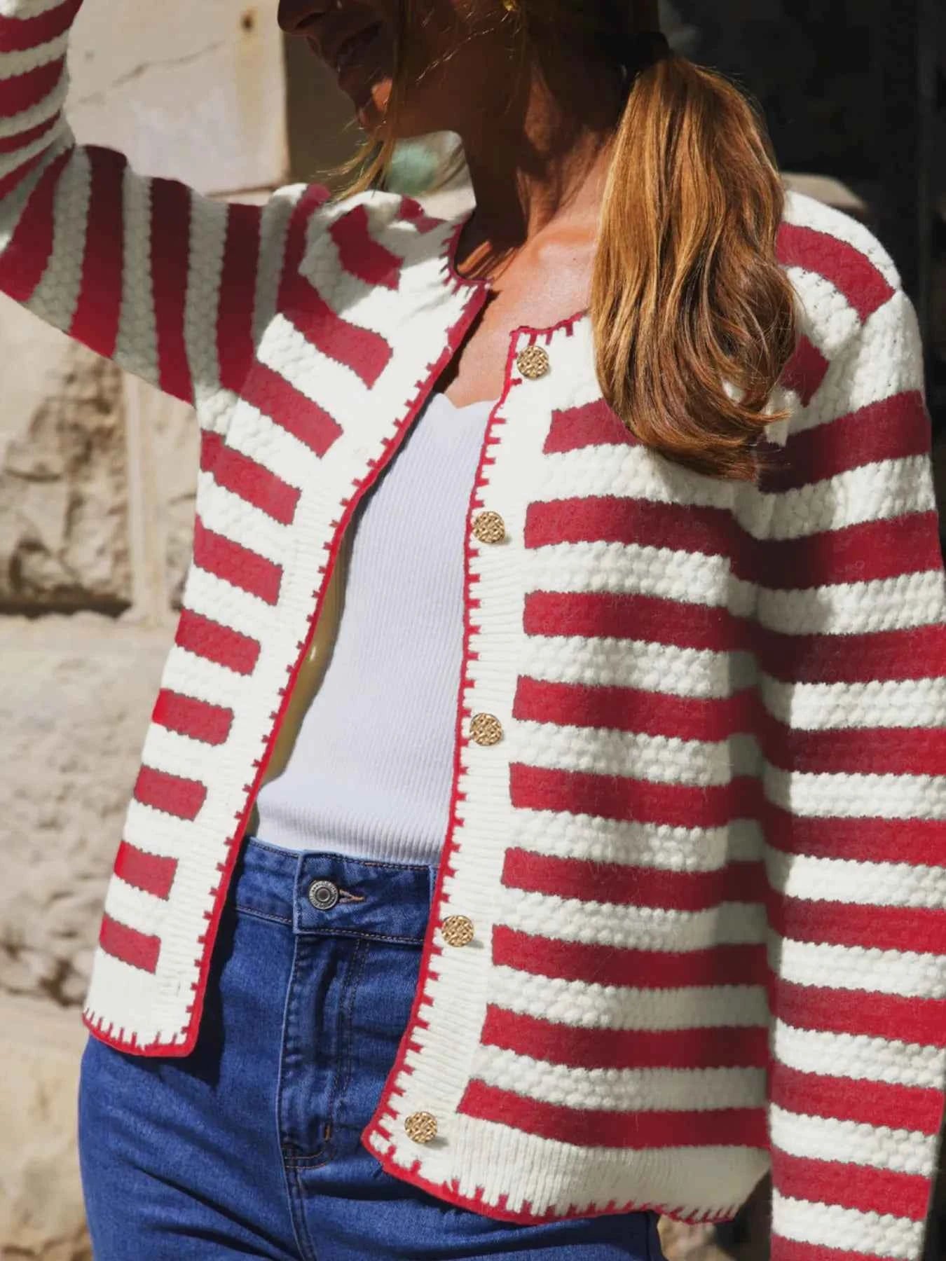 Button Down Striped Long Sleeve Cardigan 08e6bec1-063b-48eb-9c11-8f05891acef9-Max-Origin
