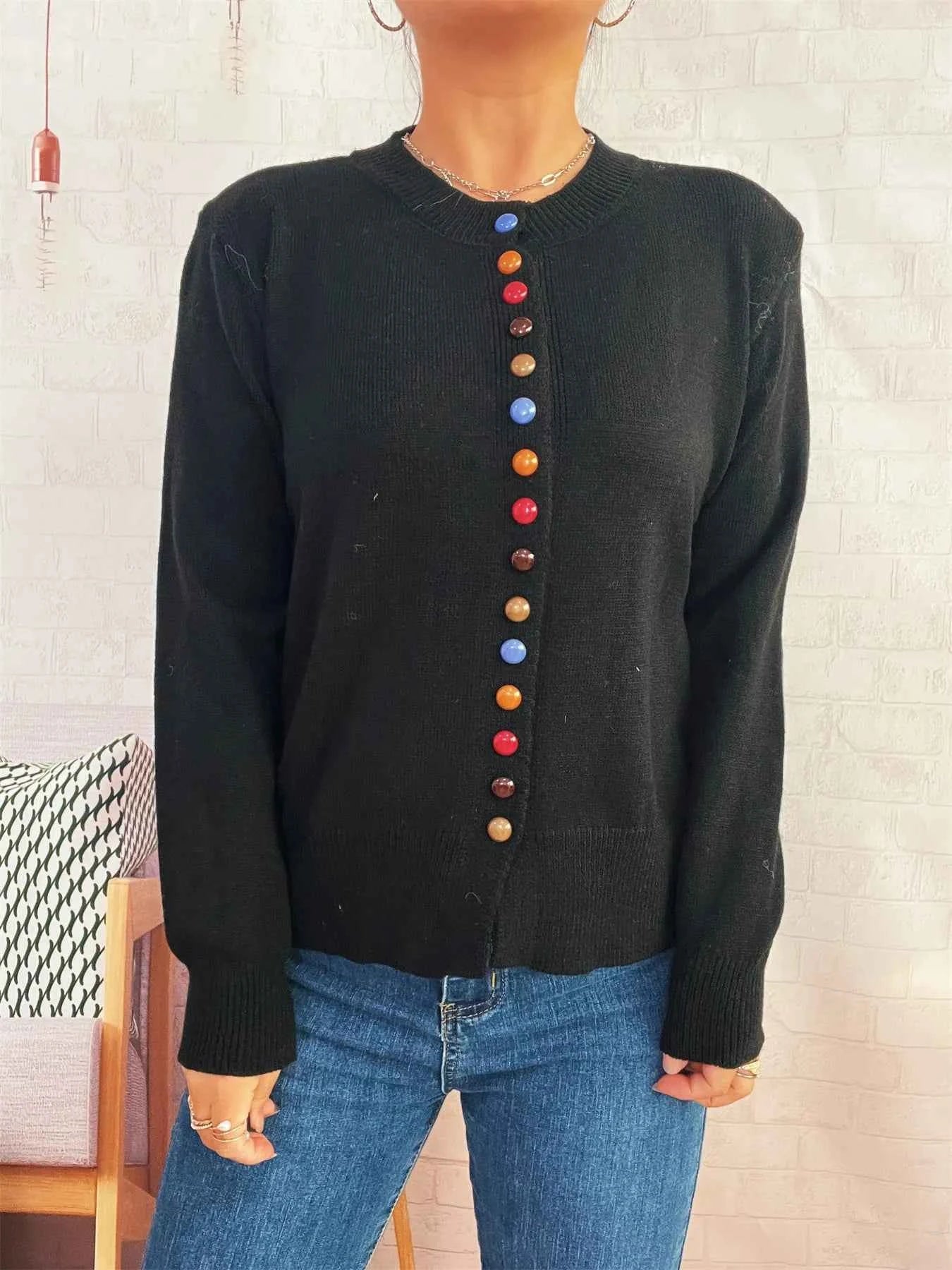 Button Up Long Sleeve Cardigan 0908d9cff1b14cd0a4798da06a9ef196-Max-Origin
