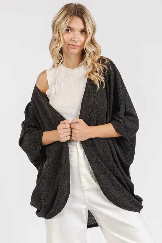 Mittoshop Open Front Batwing Sleeve Cardigan 091fc049-a50f-4066-942a-54646597b694-Max